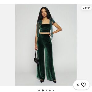Reformation two piece set - green